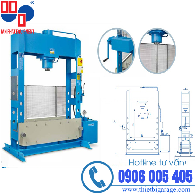 Máy ép thủy lực 100 tấn hoạt động bằng điện