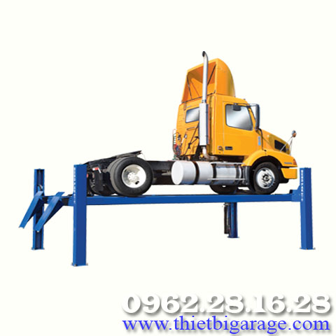 Cầu nâng 4 trụ dùng cho xe buýt, xe đầu kéo