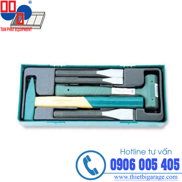 Bộ búa và đục 5 chi tiết (02 búa, 03 đục)